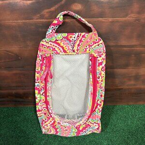Vera Bradley Capri Melon Travel Packing Shoe Bag 14”x8” Retired Print